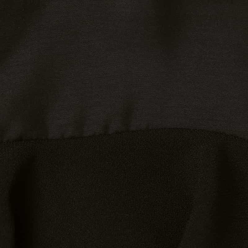 BARNEYS NEW YORK 異素材コンビネーション オフショルダー フリルブラウス BLACK