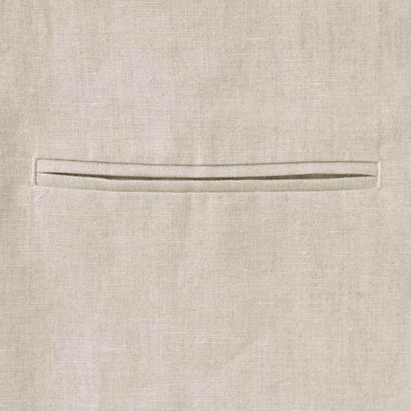BARNEYS NEW YORK リネン素材 ハーフスリーブ ダブルブレストジャケット BEIGE