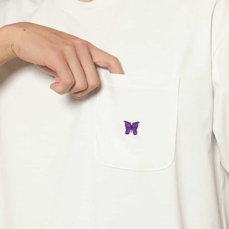 NEEDLES NEEDLES＜ニードルズ＞ ポケット付きTシャツ WHITE