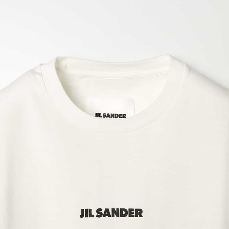JIL SANDER JIL SANDER＜ジル サンダー＞ ロゴ入りTシャツ WHITE