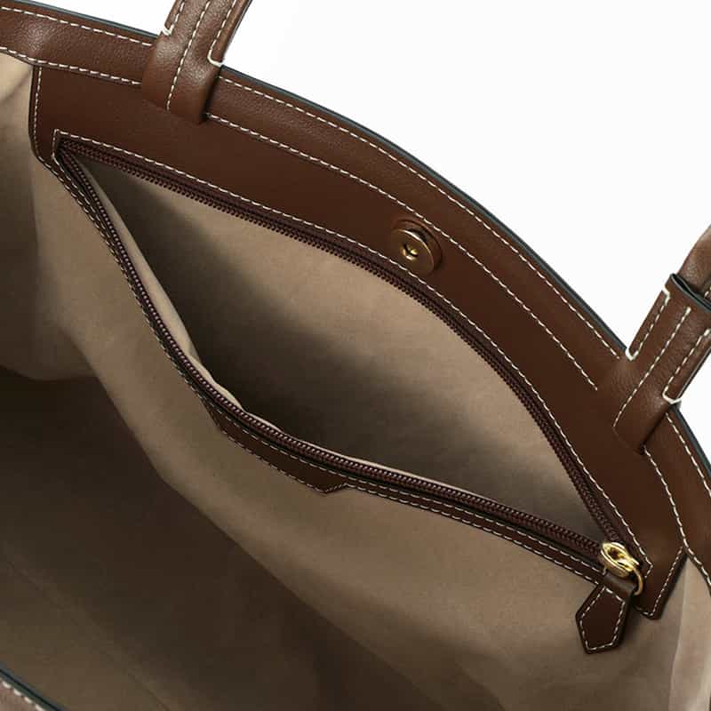 BARNEYS NEW YORK パンチング加工 ロゴトートバッグ BEIGE