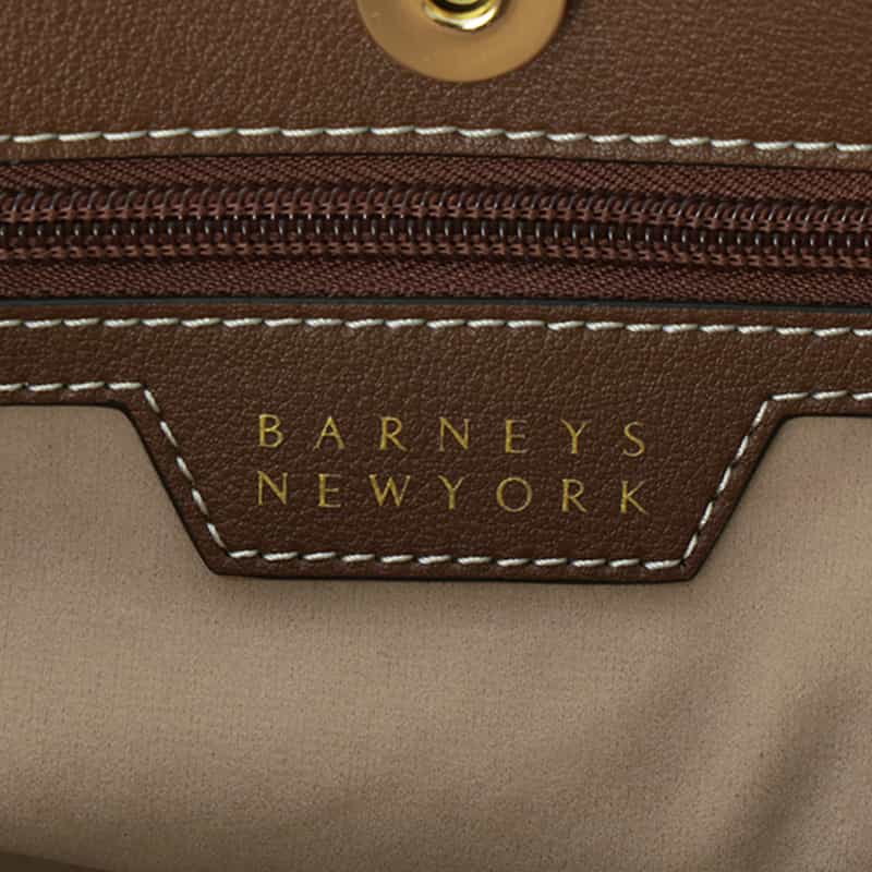 BARNEYS NEW YORK パンチング加工 ロゴトートバッグ BEIGE