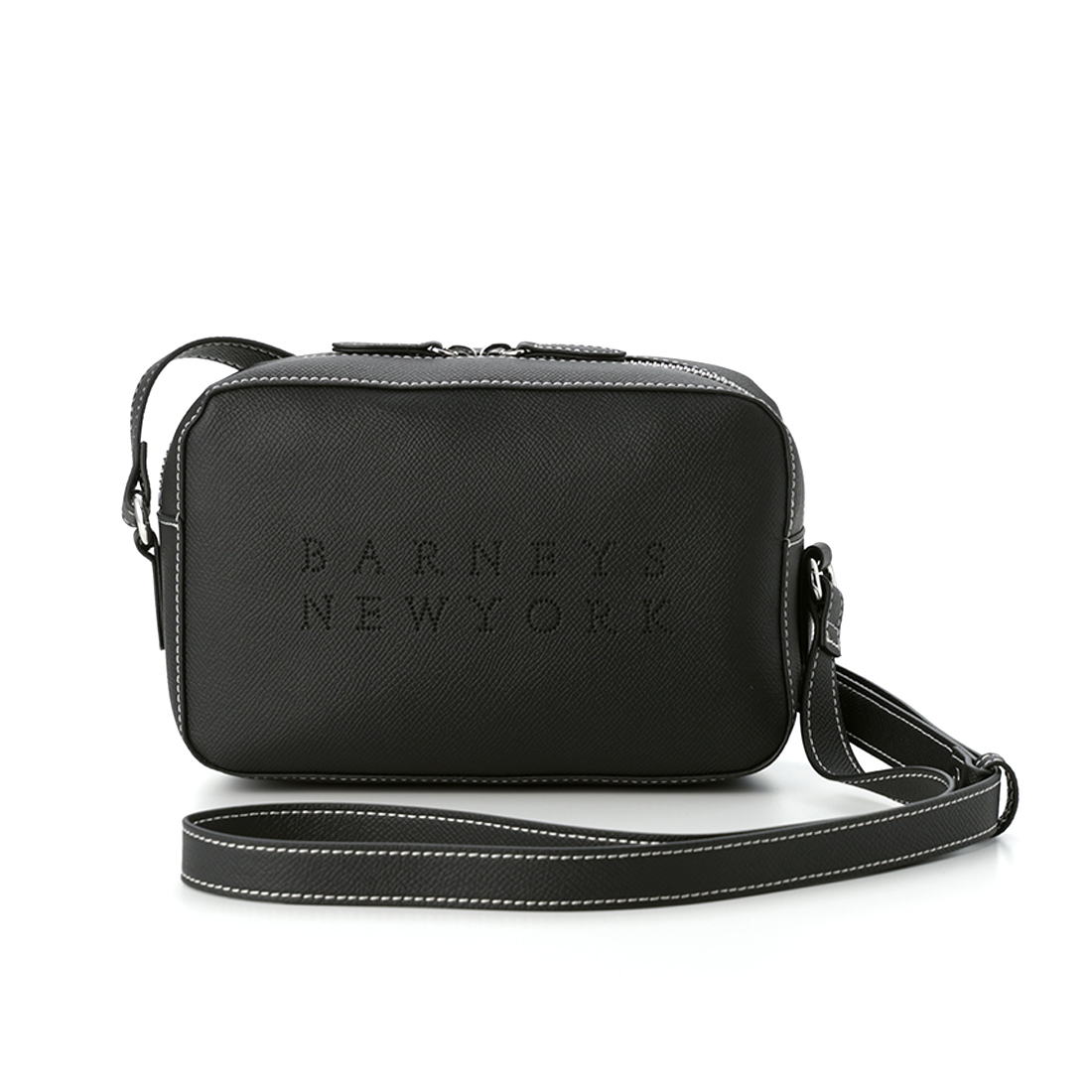 パンチング加工　ロゴ入りミニショルダーバッグ