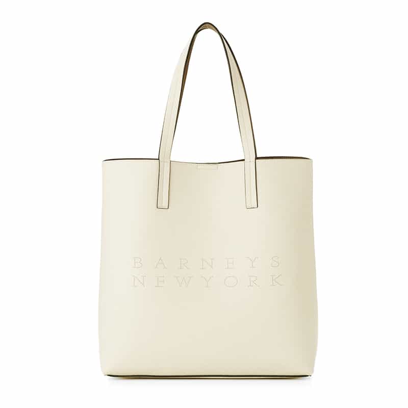 BARNEYS NEW YORK ロゴ入りトートバッグ WHITE