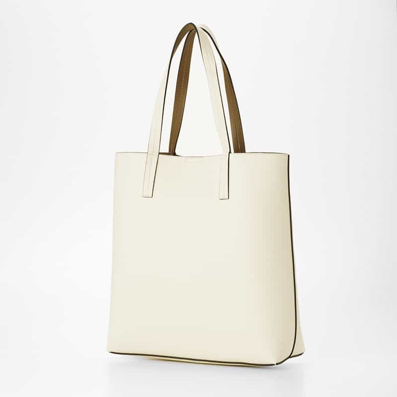 BARNEYS NEW YORK ロゴ入りトートバッグ WHITE