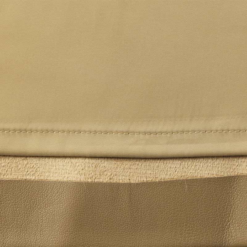 BARNEYS NEW YORK ウォッシャブル フェイクレザースカート CAMEL