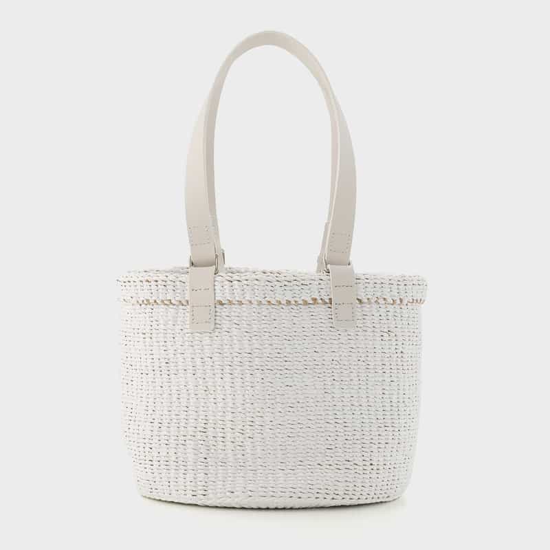 BUCKET BAGGAGE BUCKET BAGGAGE ＜バケット バゲージ＞ バスケットバッグ WHITE