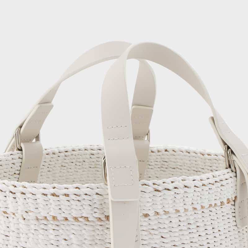 BUCKET BAGGAGE BUCKET BAGGAGE ＜バケット バゲージ＞ バスケットバッグ WHITE