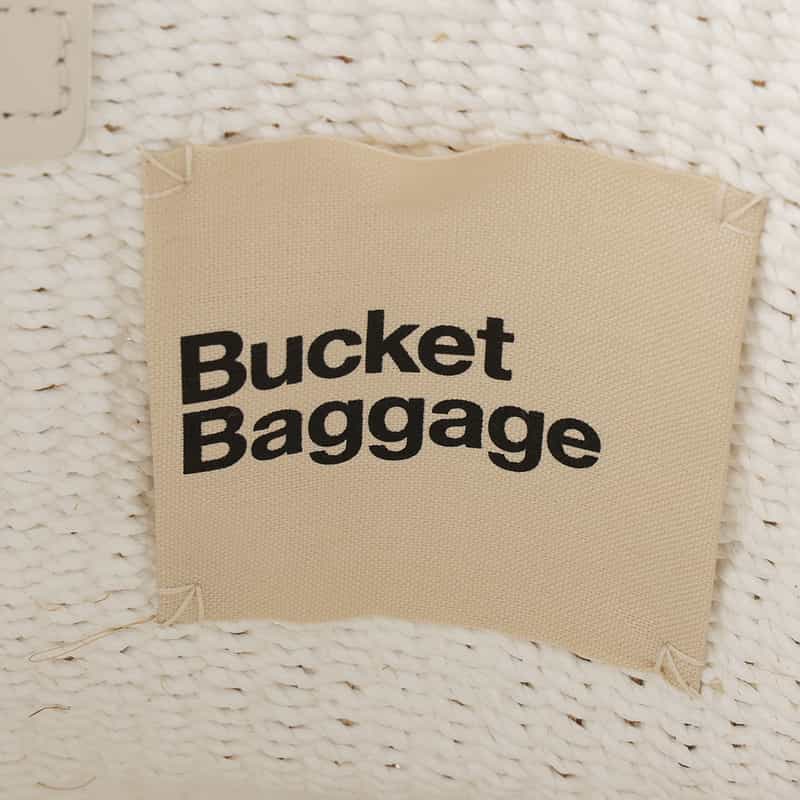 BUCKET BAGGAGE BUCKET BAGGAGE ＜バケット バゲージ＞ バスケットバッグ WHITE