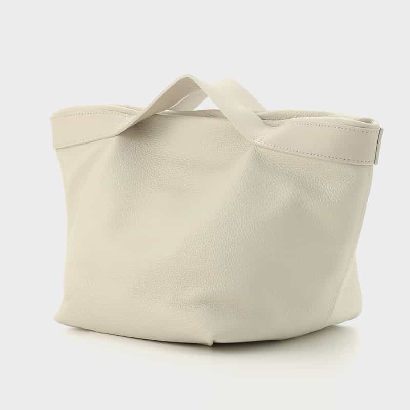 BUCKET BAGGAGE BUCKET BAGGAGE ＜バケット バゲージ＞ レザー ミニトートバッグ IVORY