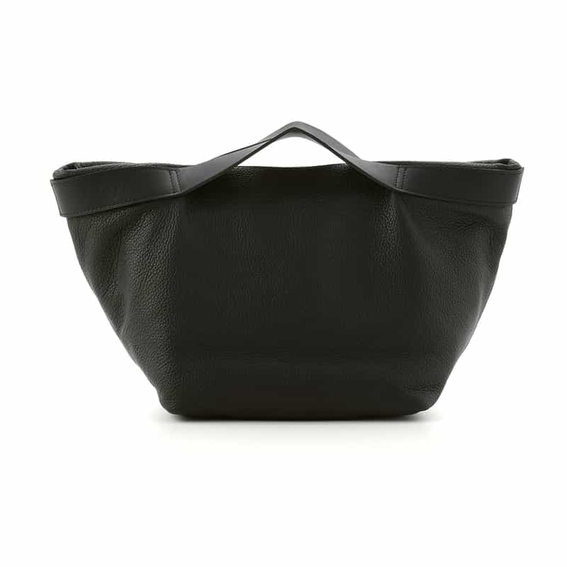 BUCKET BAGGAGE BUCKET BAGGAGE ＜バケット バゲージ＞ レザー ミニトートバッグ BLACK