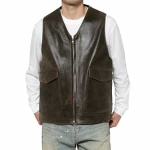 YOKE＜ヨーク＞ バーニーズ　ニューヨーク限定 レザーベスト