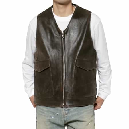 YOKE＜ヨーク＞ バーニーズ　ニューヨーク限定 レザーベスト