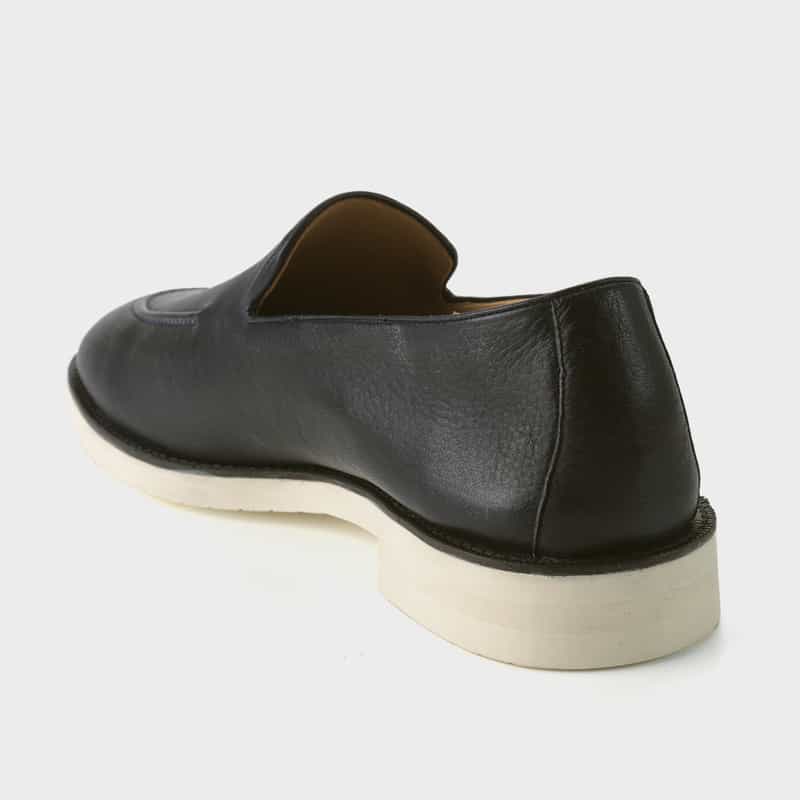 WH WH＜ダブルエイチ＞ レザースリッポン NAVY