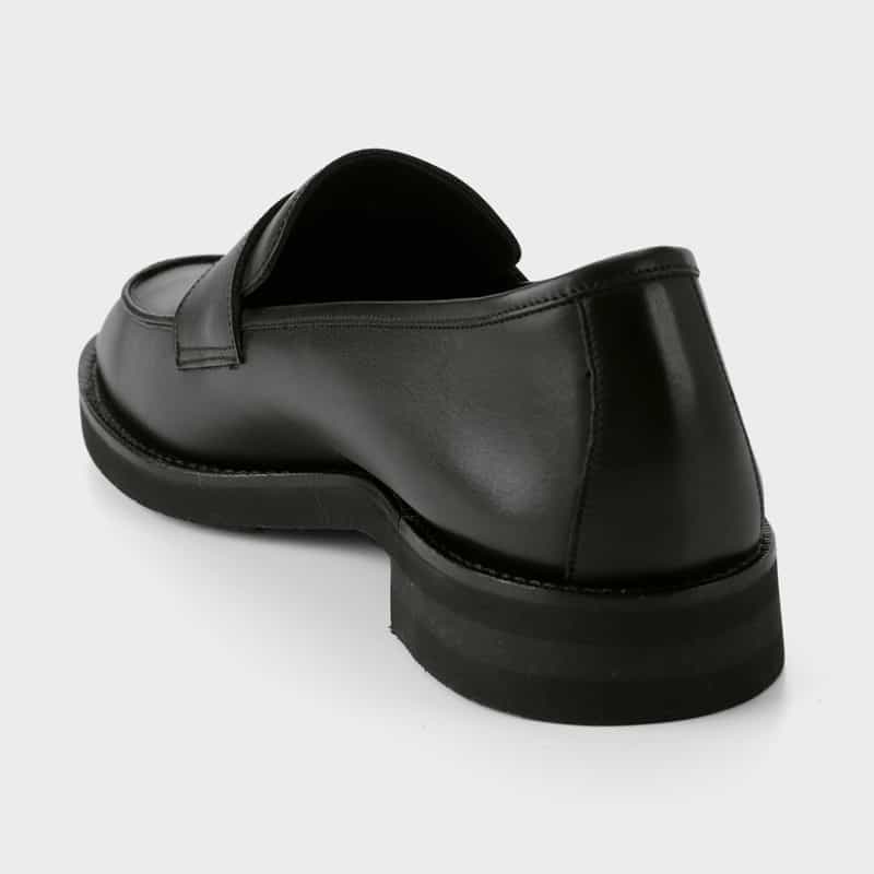 WH WH＜ダブルエイチ＞ コインローファー BLACK