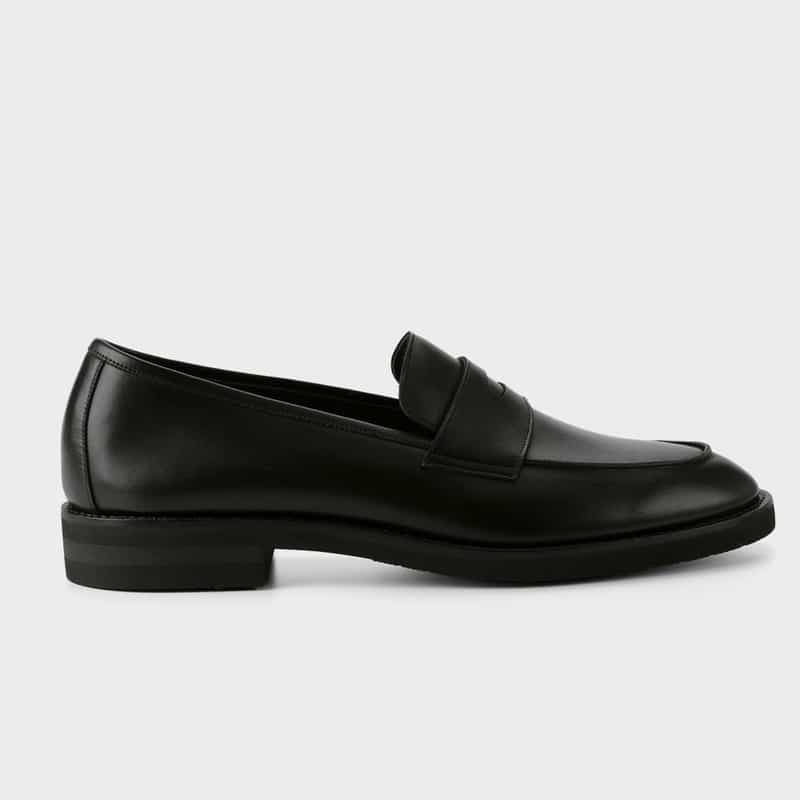 WH WH＜ダブルエイチ＞ コインローファー BLACK