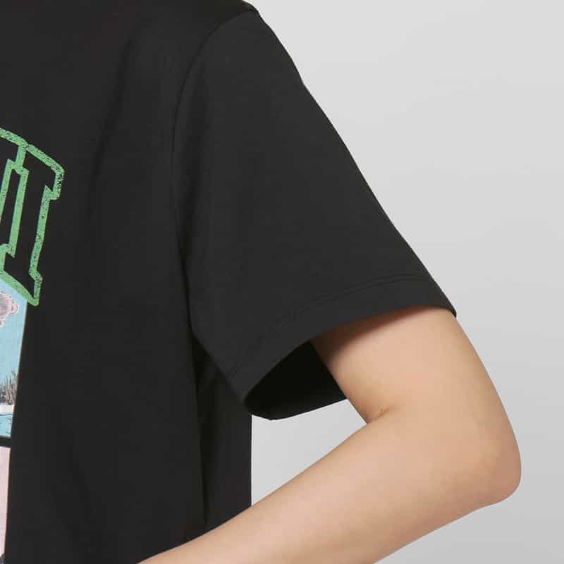 GANNI GANNI＜ガニー＞ プリントTシャツ BLACK