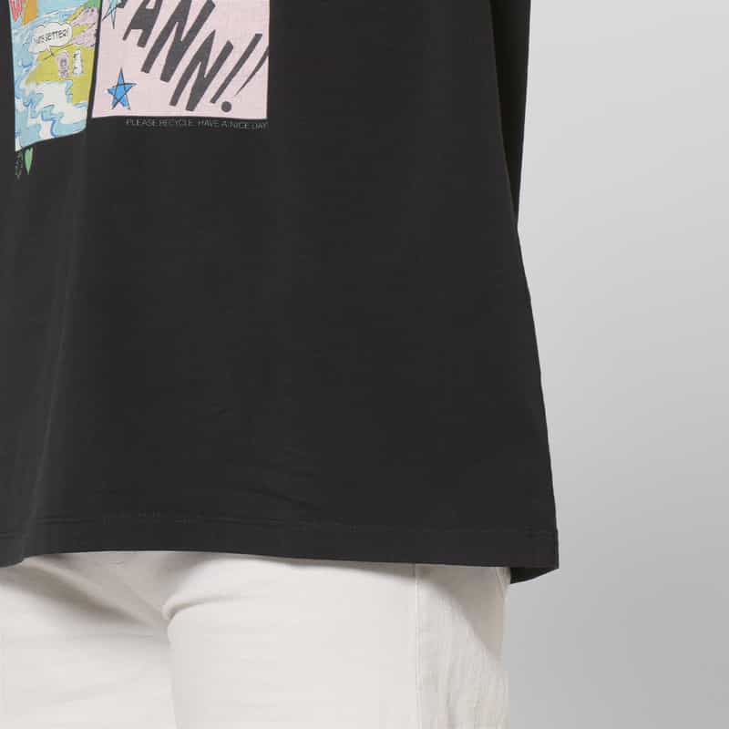 GANNI GANNI＜ガニー＞ プリントTシャツ BLACK