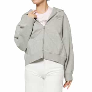 GANNI＜ガニー＞ プリントロゴ ジップアップフーデッドパーカー