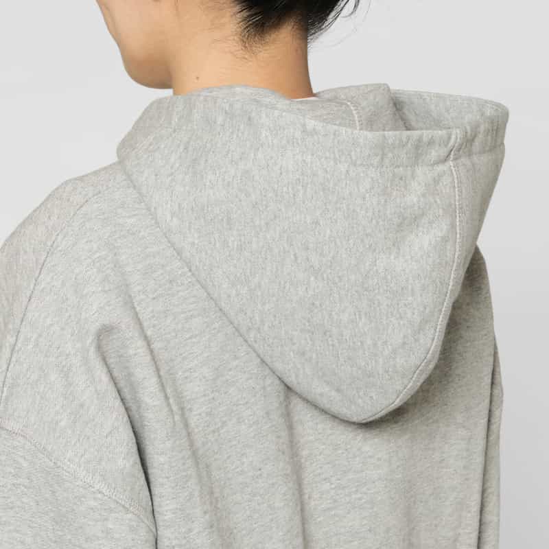 GANNI GANNI＜ガニー＞ プリントロゴ ジップアップフーデッドパーカー GRAY