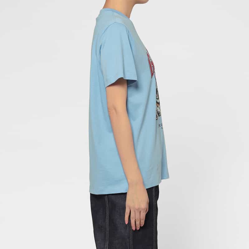 GANNI GANNI ＜ガニー＞ プリントTシャツ LIGHT BLUE