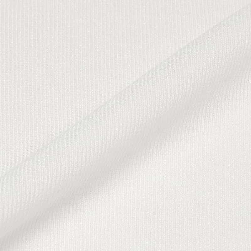 BARNEYS NEW YORK ウォッシャブル ハイネック シアーラメニットプルオーバー WHITE