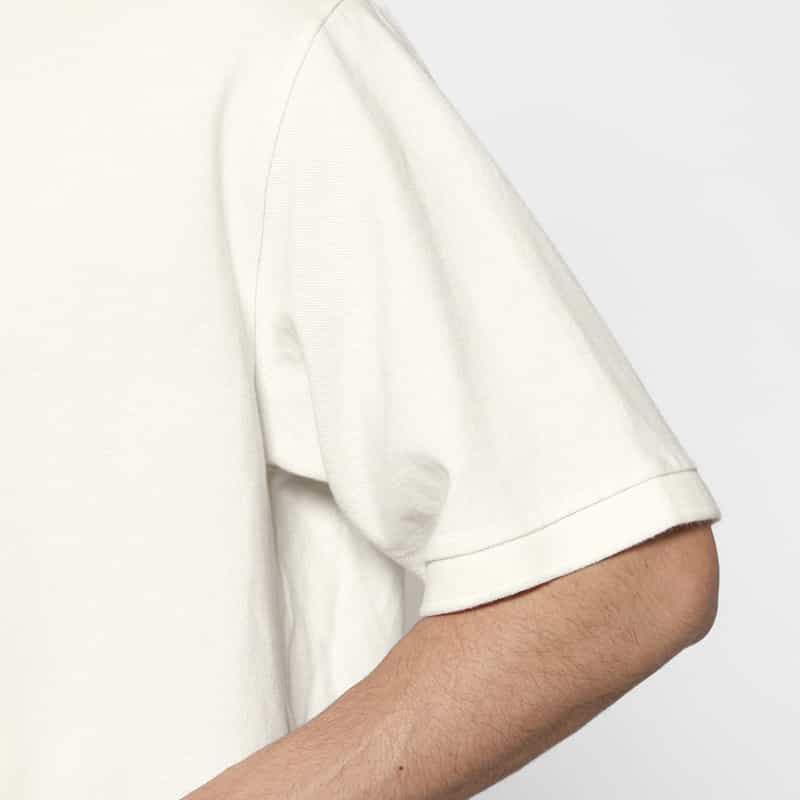 VOWELS VOWELS＜バウルズ＞ 刺繍入りポロシャツ WHITE