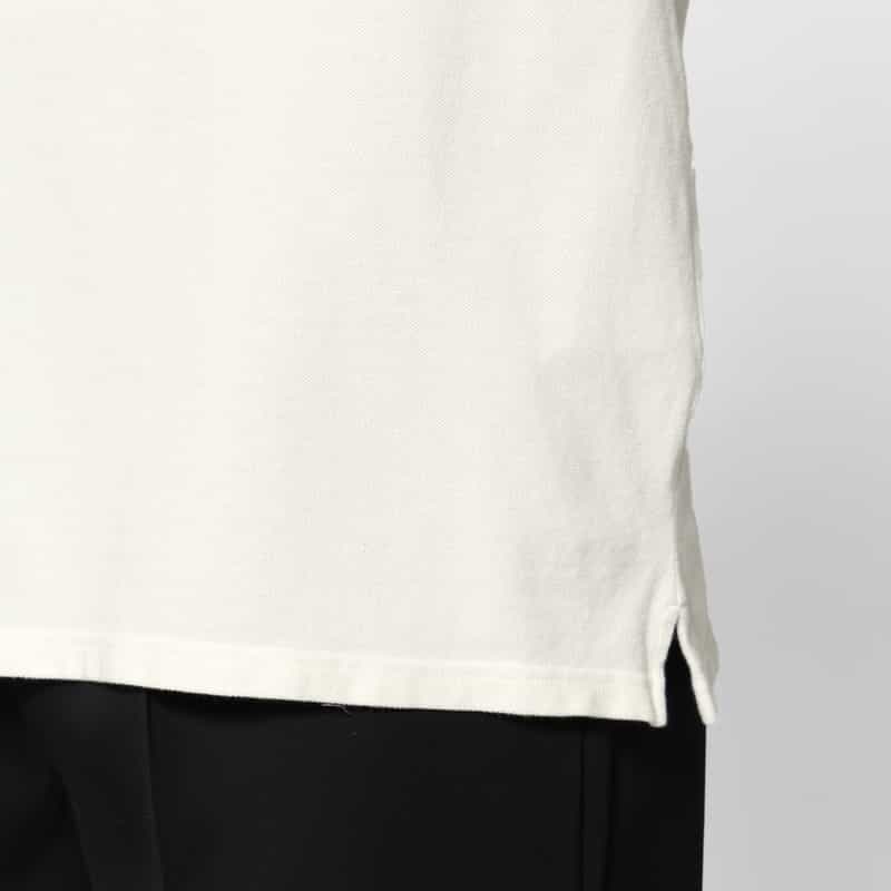 VOWELS VOWELS＜バウルズ＞ 刺繍入りポロシャツ WHITE