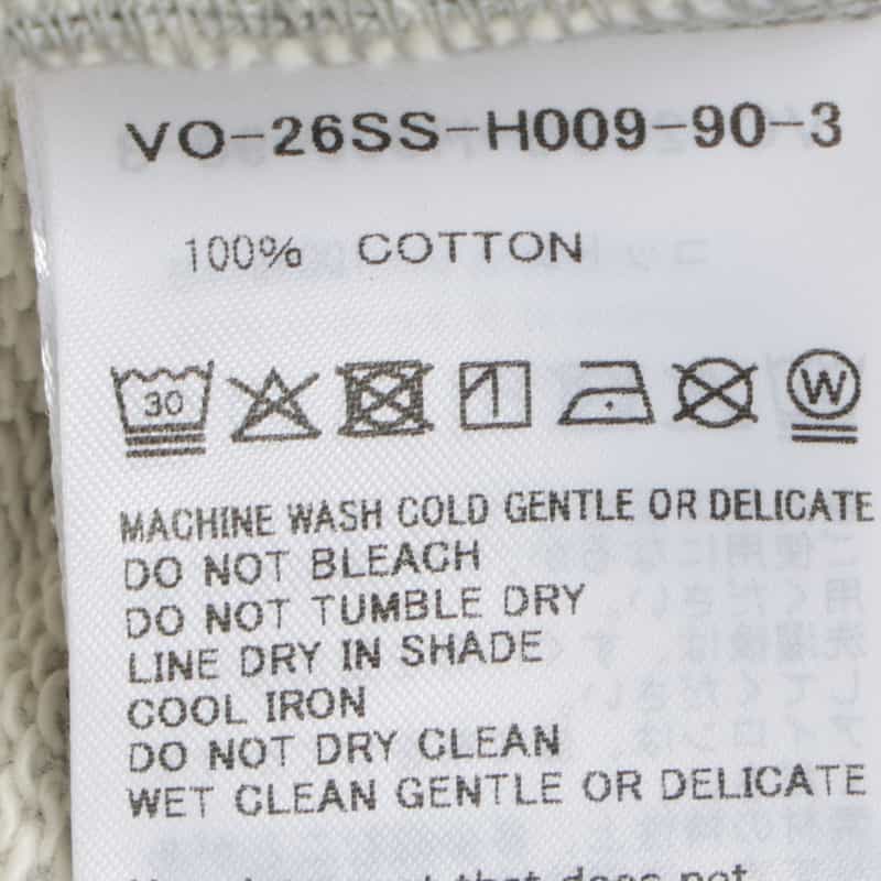 VOWELS VOWELS＜バウルズ＞ スウェットフーディ GRAY