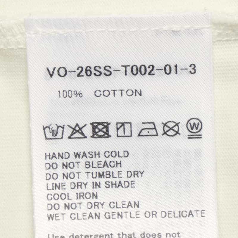 VOWELS VOWELS＜バウルズ＞ ロゴ入りTシャツ WHITE