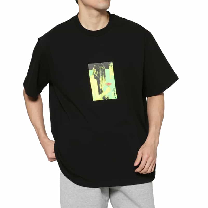 VOWELS VOWELS＜バウルズ＞ グラフィックTシャツ BLACK