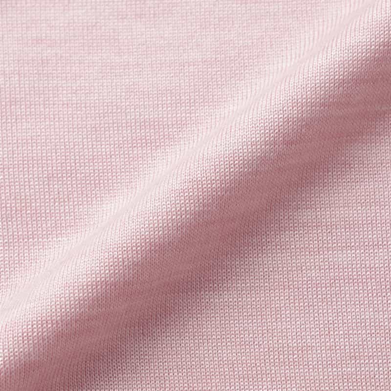 BARNEYS NEW YORK ウォッシャブル シルクナイロン素材Vネックシアーニットプルオーバー PINK