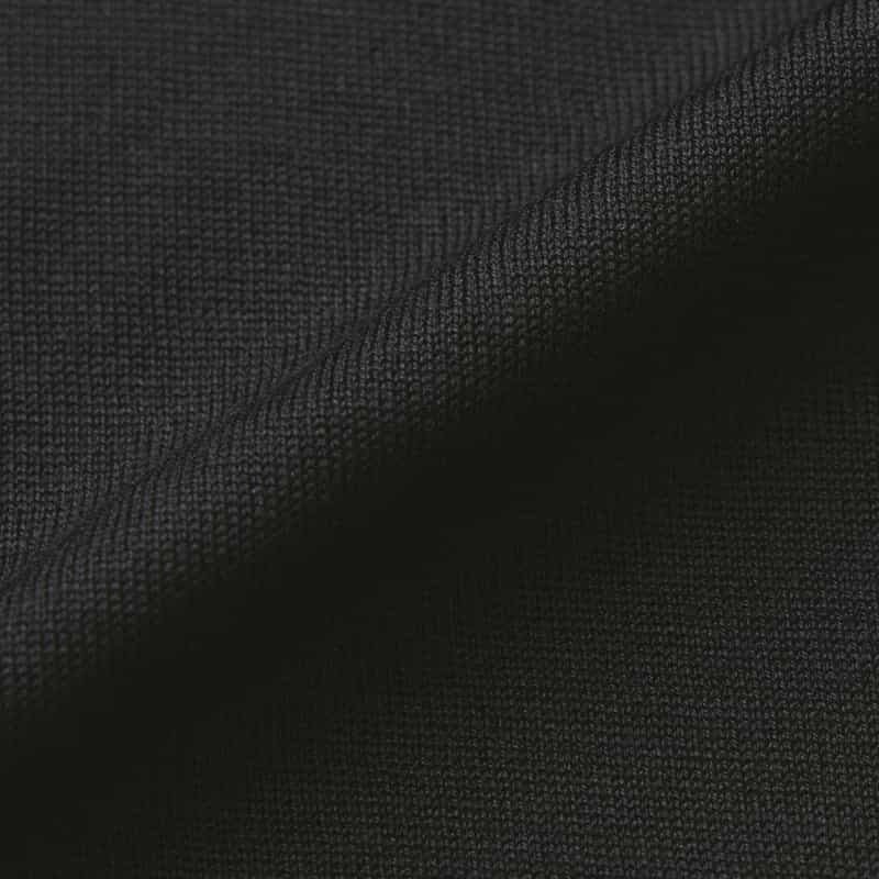 BARNEYS NEW YORK ウォッシャブル シルクナイロン素材Vネックシアーニットプルオーバー BLACK