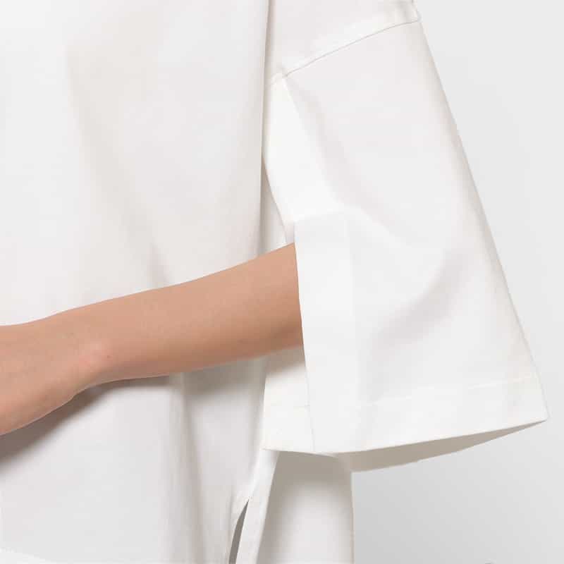 COGTHEBIGSMOKE COGTHEBIGSMOKE ＜コグザビッグスモーク＞ スリットスリーブ カットソー WHITE