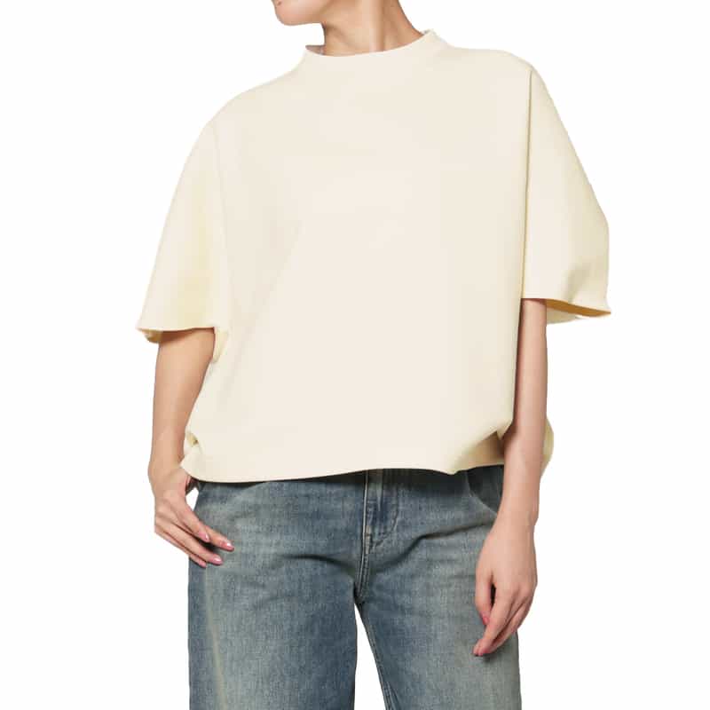 COGTHEBIGSMOKE COGTHEBIGSMOKE ＜コグザビッグスモーク＞ スタンドネックカットソー IVORY