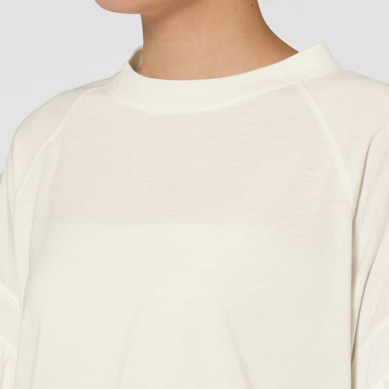 COGTHEBIGSMOKE COGTHEBIGSMOKE ＜コグザビッグスモーク＞ ギャザースリーブカットソー IVORY