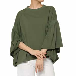 COGTHEBIGSMOKE ＜コグザビッグスモーク＞ ギャザースリーブカットソー