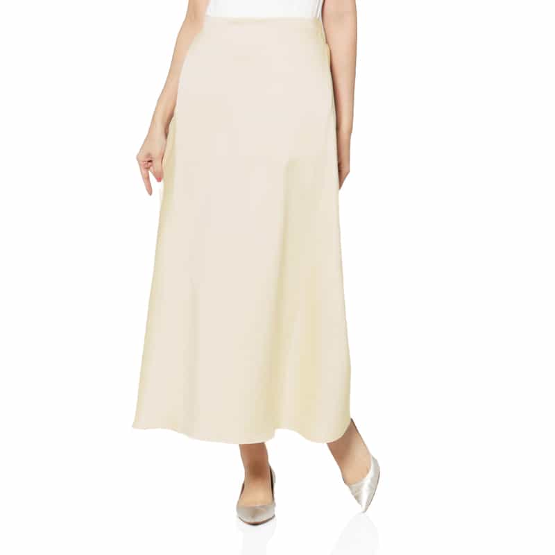 COGTHEBIGSMOKE ＜コグザビッグスモーク＞ シャイニー素材ドローストリング ロングスカート