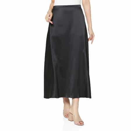 COGTHEBIGSMOKE ＜コグザビッグスモーク＞ シャイニー素材ドローストリング ロングスカート