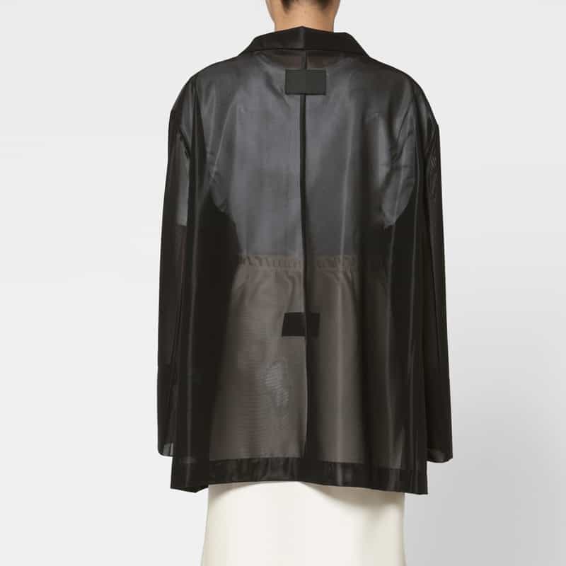 COGTHEBIGSMOKE COGTHEBIGSMOKE ＜コグザビッグスモーク＞ シアー素材ジャケット BLACK
