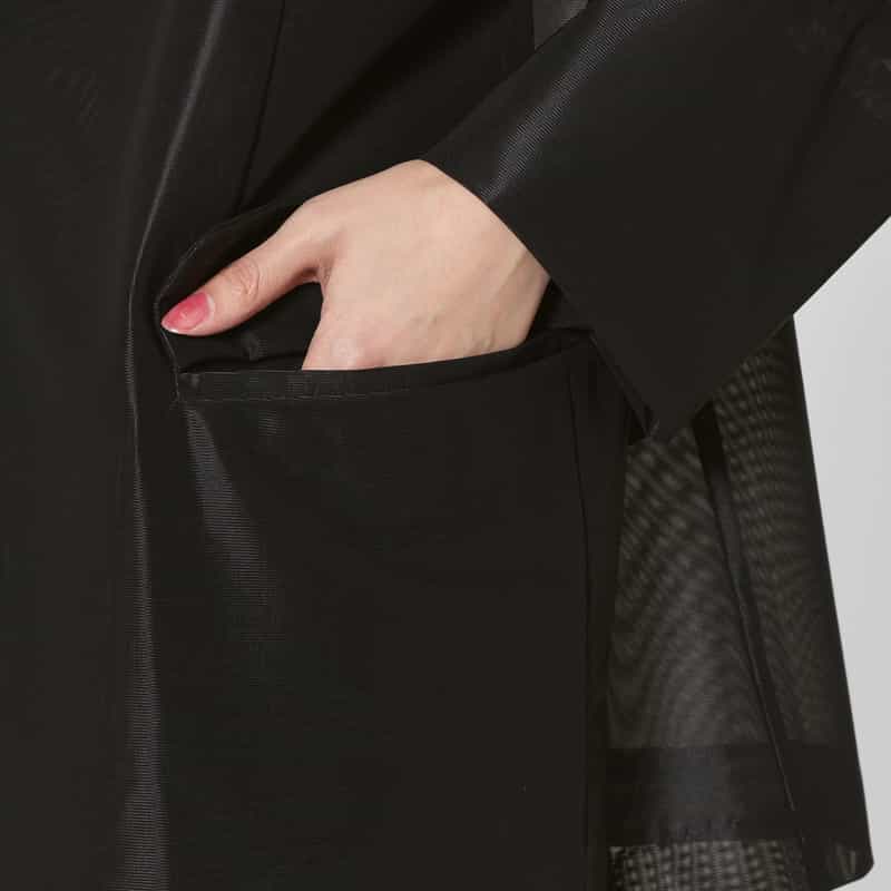 COGTHEBIGSMOKE COGTHEBIGSMOKE ＜コグザビッグスモーク＞ シアー素材ジャケット BLACK