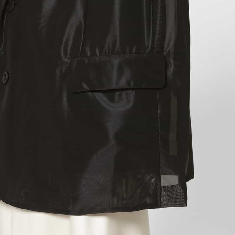 COGTHEBIGSMOKE COGTHEBIGSMOKE ＜コグザビッグスモーク＞ シアー素材ジャケット BLACK