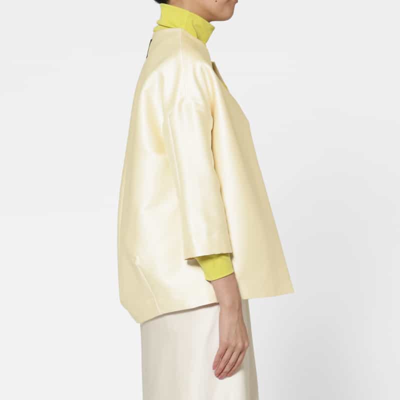 COGTHEBIGSMOKE COGTHEBIGSMOKE ＜コグザビッグスモーク＞ シャイニー素材バルーンジャケット IVORY