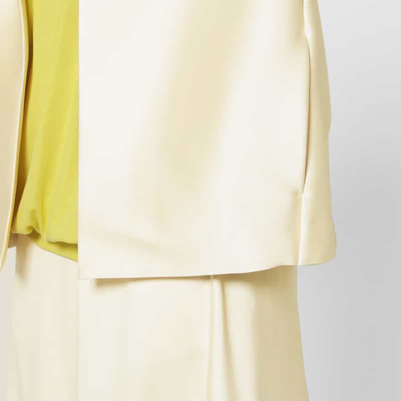 COGTHEBIGSMOKE COGTHEBIGSMOKE ＜コグザビッグスモーク＞ シャイニー素材バルーンジャケット IVORY