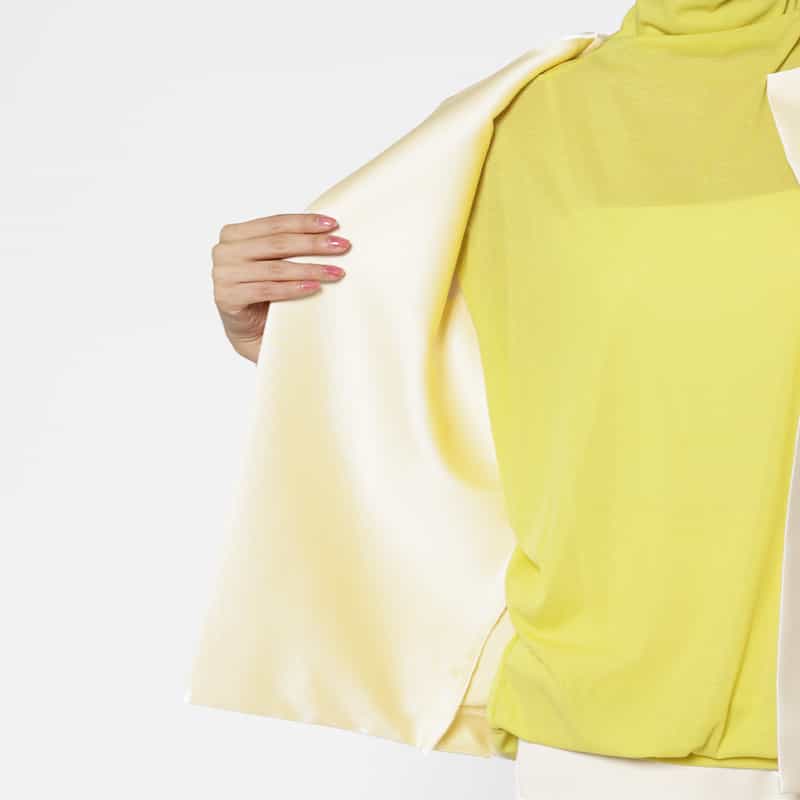 COGTHEBIGSMOKE COGTHEBIGSMOKE ＜コグザビッグスモーク＞ シャイニー素材バルーンジャケット IVORY