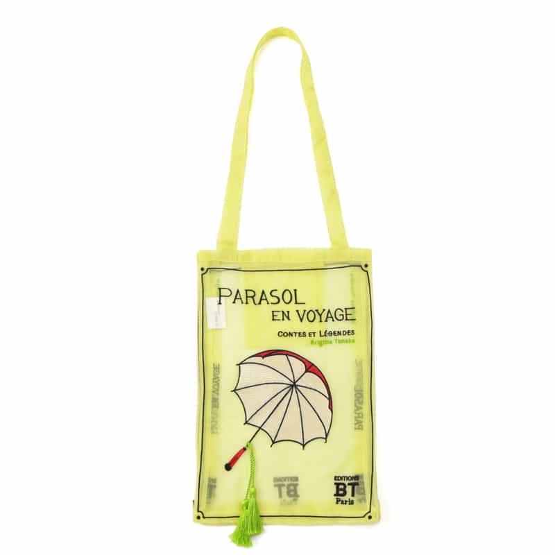 BRIGITTE TANAKA BRIGITTE TANAKA ＜ブリジット タナカ＞ オーガンジー素材トートバッグ “PARASOL EN VOYAGE“ YELLOW