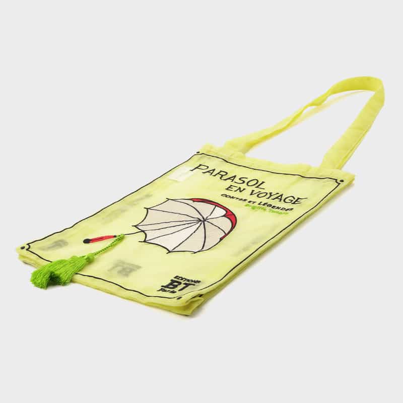 BRIGITTE TANAKA BRIGITTE TANAKA ＜ブリジット タナカ＞ オーガンジー素材トートバッグ “PARASOL EN VOYAGE“ YELLOW