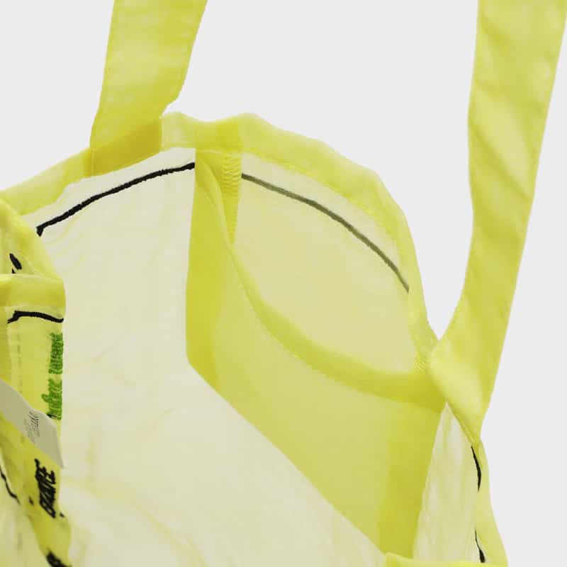 BRIGITTE TANAKA BRIGITTE TANAKA ＜ブリジット タナカ＞ オーガンジー素材トートバッグ “PARASOL EN VOYAGE“ YELLOW