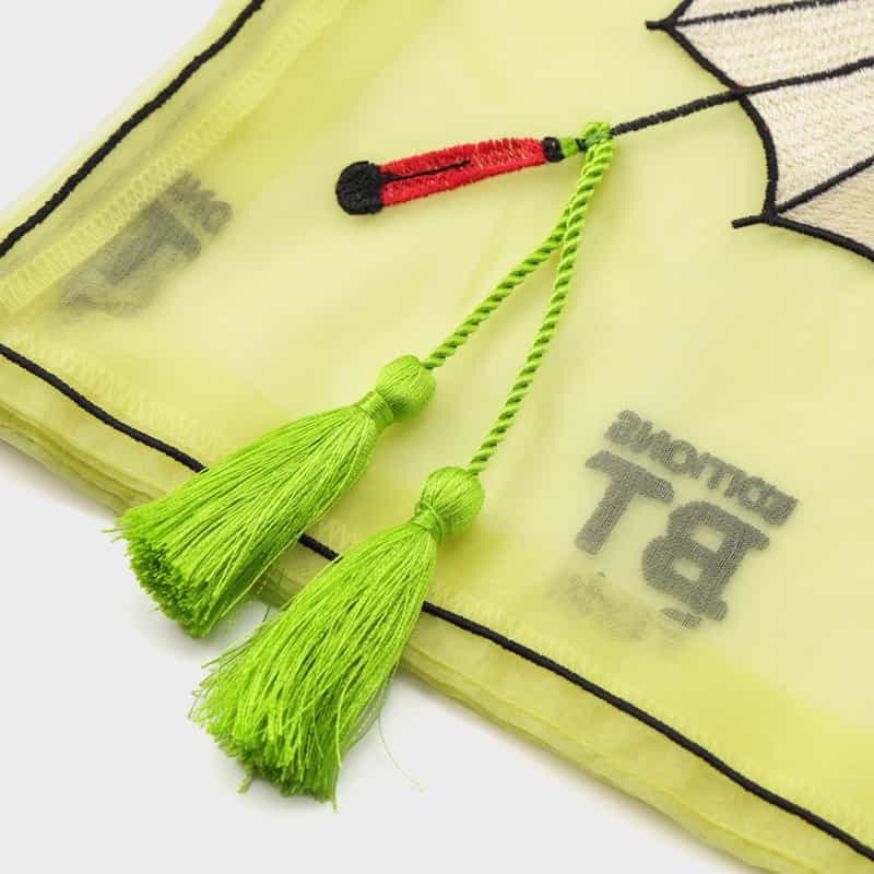 BRIGITTE TANAKA BRIGITTE TANAKA ＜ブリジット タナカ＞ オーガンジー素材トートバッグ “PARASOL EN VOYAGE“ YELLOW