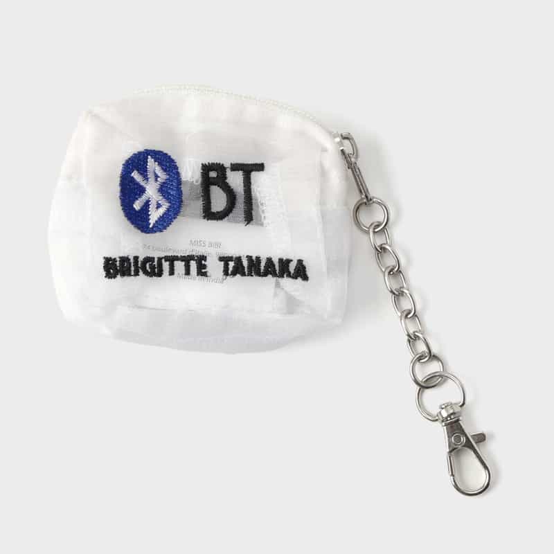 BRIGITTE TANAKA BRIGITTE TANAKA ＜ブリジット タナカ＞ オーガンジー素材チェーン付きポーチ WHITE